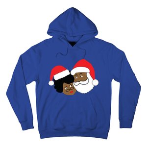 Black Loving Santa Claus And Mrs Claus Ethnic Christmas Meaningful Gift Hoodie