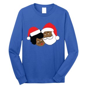 Black Loving Santa Claus And Mrs Claus Ethnic Christmas Meaningful Gift Long Sleeve Shirt