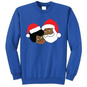 Black Loving Santa Claus And Mrs Claus Ethnic Christmas Meaningful Gift Sweatshirt