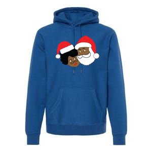 Black Loving Santa Claus And Mrs Claus Ethnic Christmas Meaningful Gift Premium Hoodie