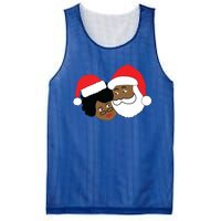 Black Loving Santa Claus And Mrs Claus Ethnic Christmas Meaningful Gift Mesh Reversible Basketball Jersey Tank