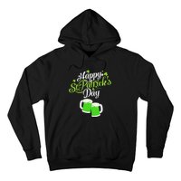 Beer Lucky Shamrock Happy St Patricks Day Green Hoodie