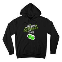 Beer Lucky Shamrock Happy St Patricks Day Green Tall Hoodie