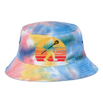 Bigfoot Lacrosse Stick Vintage Surf Sun Funny Lax Gift Tie Dye Newport Bucket Hat