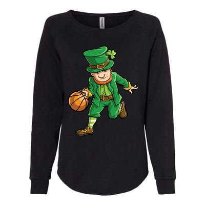 Basketball Leprechaun St Patricks Day Sports Funny Gift Womens California Wash Sweatshirt