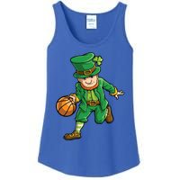 Basketball Leprechaun St Patricks Day Sports Funny Gift Ladies Essential Tank