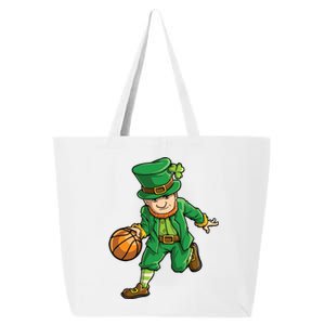 Basketball Leprechaun St Patricks Day Sports Funny Gift 25L Jumbo Tote