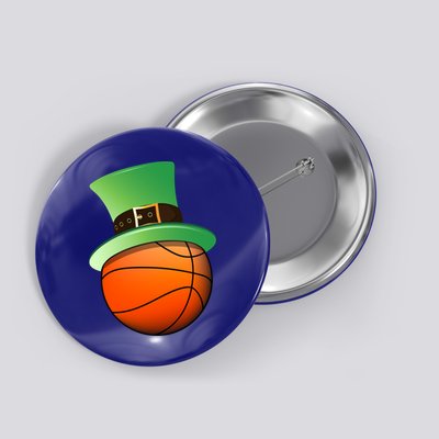 Basketball Leprechaun St Patricks Day Gift Button