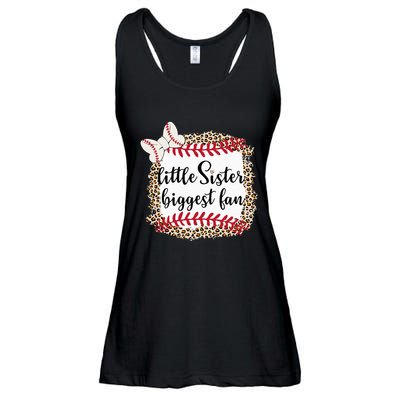 Baseball Little Sister Biggest Fan For Baseball Player Ladies Essential Flowy Tank