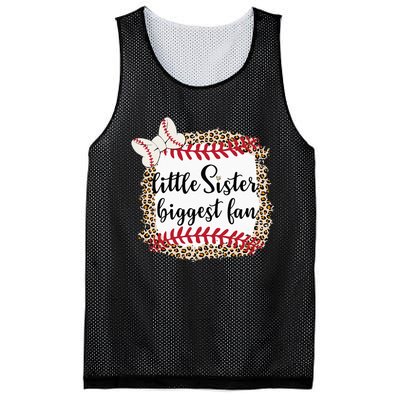 Baseball Little Sister Biggest Fan For Baseball Player Mesh Reversible Basketball Jersey Tank