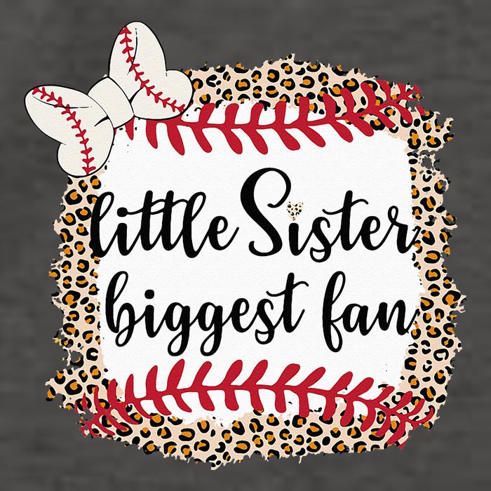 Baseball Little Sister Biggest Fan For Baseball Player Vector Backpack