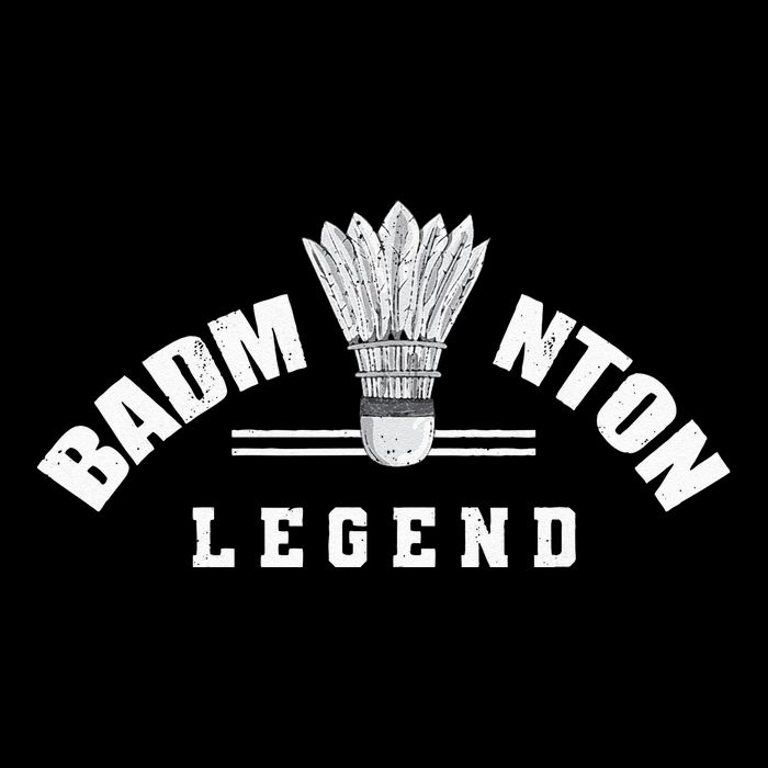 Badminton Legend Shuttlecock Birdie Badminton Cooling Performance Crew T-Shirt