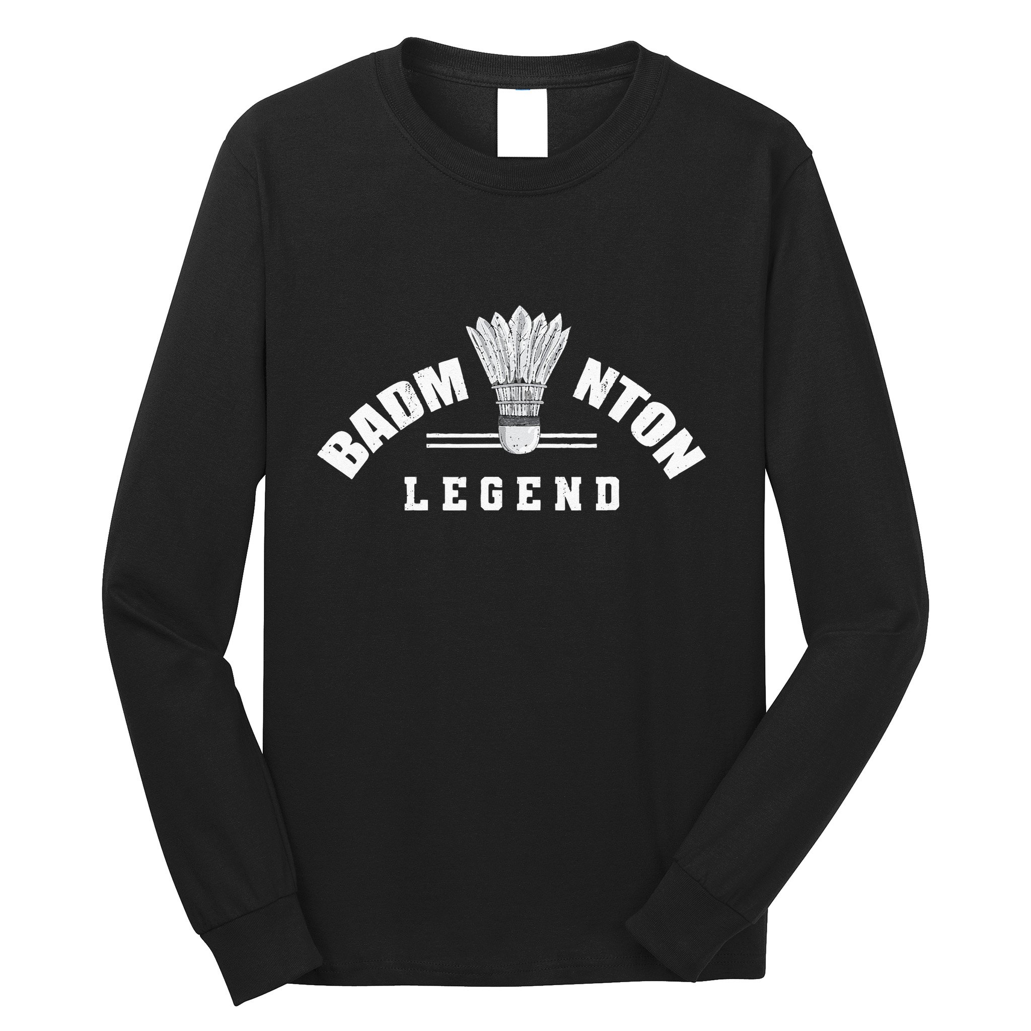 Badminton Legend Shuttlecock Birdie Badminton Long Sleeve Shirt