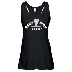 Badminton Legend Shuttlecock Birdie Badminton Ladies Essential Flowy Tank