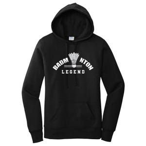 Badminton Legend Shuttlecock Birdie Badminton Women's Pullover Hoodie