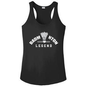 Badminton Legend Shuttlecock Birdie Badminton Ladies PosiCharge Competitor Racerback Tank