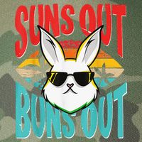 Bunny Lover Suns Out Buns Out Legacy Tie Dye Trucker Hat