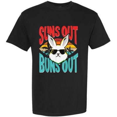 Bunny Lover Suns Out Buns Out Garment-Dyed Heavyweight T-Shirt