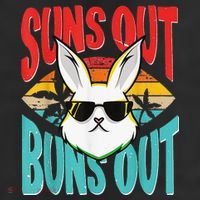 Bunny Lover Suns Out Buns Out 7 Panel Mesh Trucker Snapback Hat