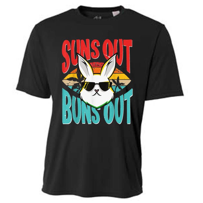 Bunny Lover Suns Out Buns Out Cooling Performance Crew T-Shirt