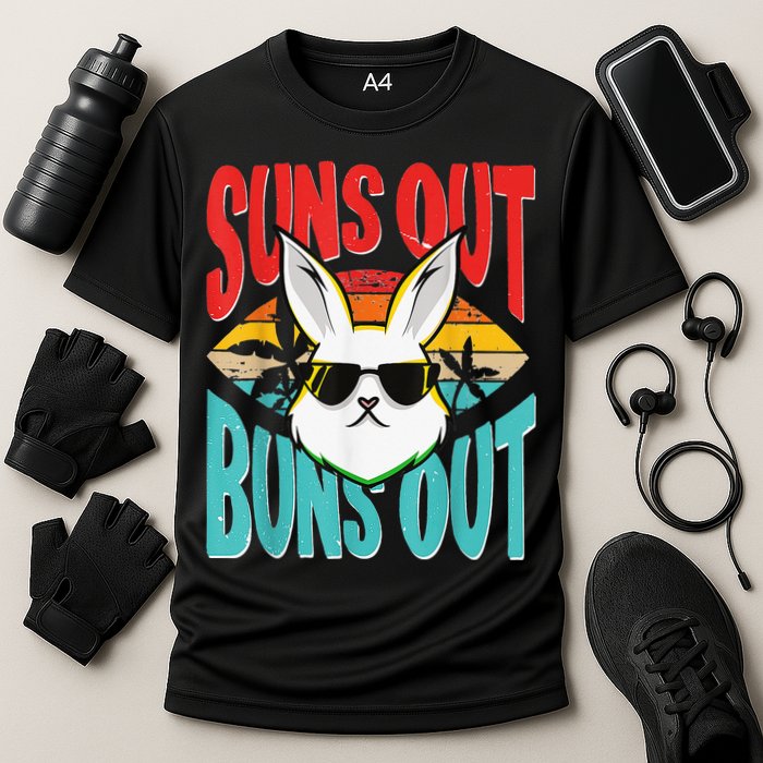 Bunny Lover Suns Out Buns Out Cooling Performance Crew T-Shirt