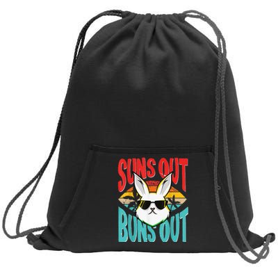 Bunny Lover Suns Out Buns Out Sweatshirt Cinch Pack Bag