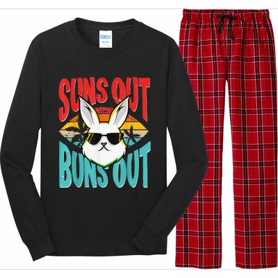 Bunny Lover Suns Out Buns Out Long Sleeve Pajama Set