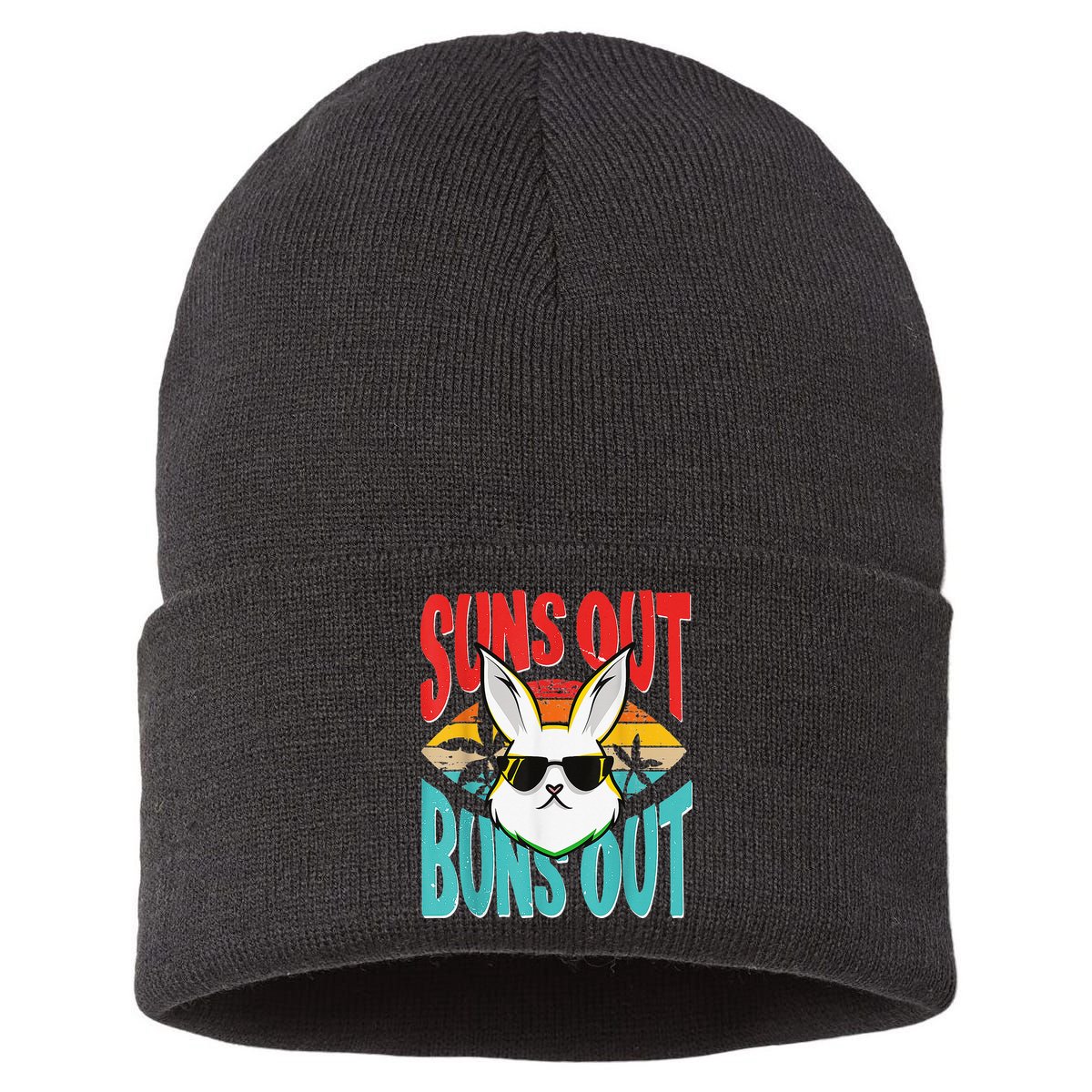 Bunny Lover Suns Out Buns Out Sustainable Knit Beanie
