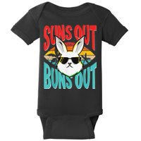 Bunny Lover Suns Out Buns Out Baby Bodysuit