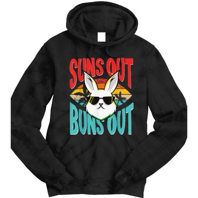 Bunny Lover Suns Out Buns Out Tie Dye Hoodie