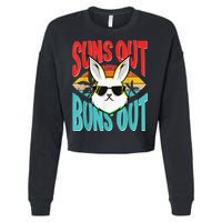 Bunny Lover Suns Out Buns Out Cropped Pullover Crew