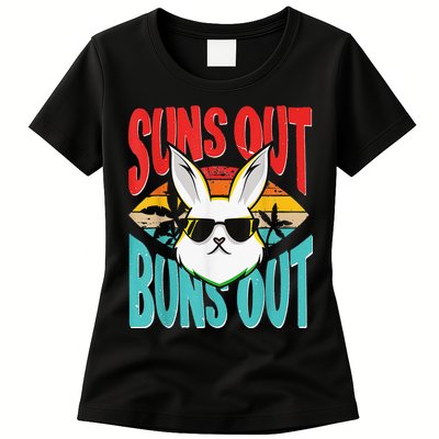 Bunny Lover Suns Out Buns Out Womens T-Shirt