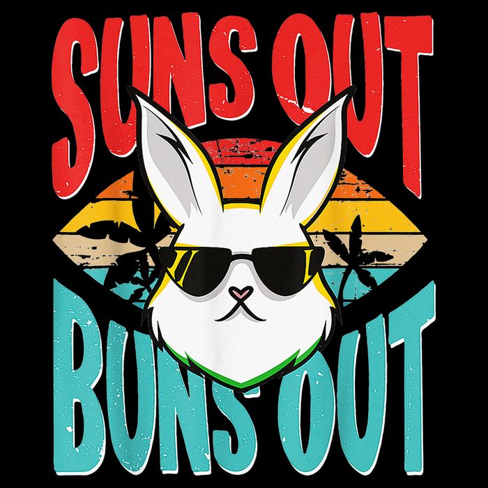 Bunny Lover Suns Out Buns Out Short Acrylic Beanie