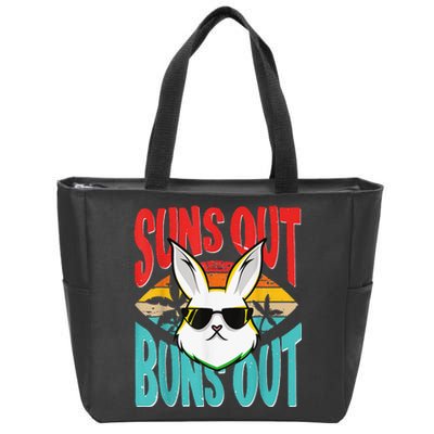 Bunny Lover Suns Out Buns Out Zip Tote Bag