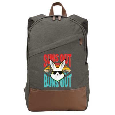 Bunny Lover Suns Out Buns Out Cotton Canvas Backpack