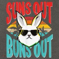 Bunny Lover Suns Out Buns Out Cotton Canvas Backpack
