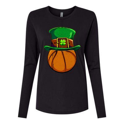 Basketball Leprechaun Shamrock Irish St Patricks Day Gift Womens Cotton Relaxed Long Sleeve T-Shirt