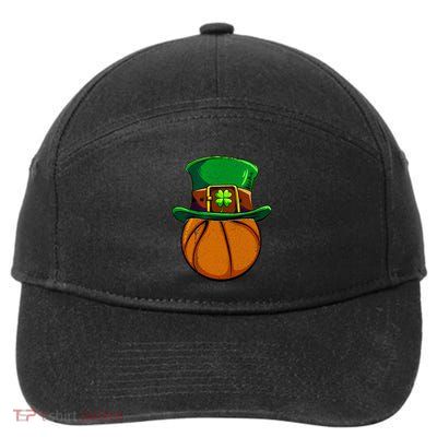Basketball Leprechaun Shamrock Irish St Patricks Day Gift 7-Panel Snapback Hat