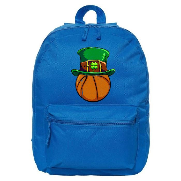 Basketball Leprechaun Shamrock Irish St Patricks Day Gift 16 in Basic Backpack