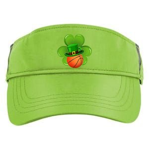 Basketball Leprechaun Shamrock Irish St Patricks Day Gift Adult Drive Performance Visor