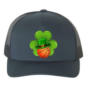 Basketball Leprechaun Shamrock Irish St Patricks Day Gift Yupoong Adult 5-Panel Trucker Hat