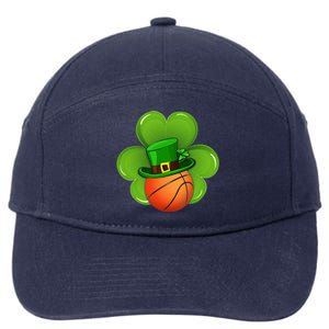 Basketball Leprechaun Shamrock Irish St Patricks Day Gift 7-Panel Snapback Hat