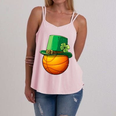 Basketball Leprechaun St Patricks Day Gift Gift Women's Strappy Tank