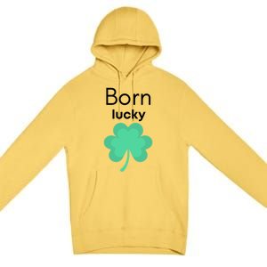 Born Lucky Shamrock Premium Pullover Hoodie