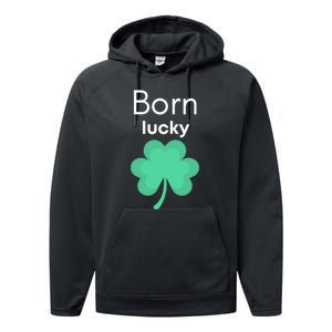 Born Lucky Shamrock Performance Fleece Hoodie