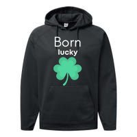 Born Lucky Shamrock Performance Fleece Hoodie