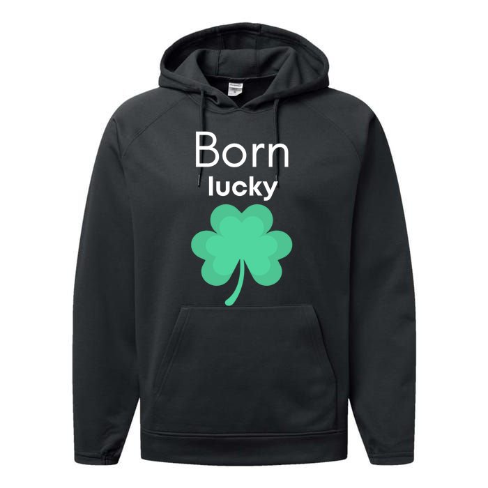 Born Lucky Shamrock Performance Fleece Hoodie