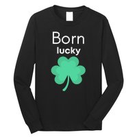 Born Lucky Shamrock Long Sleeve Shirt