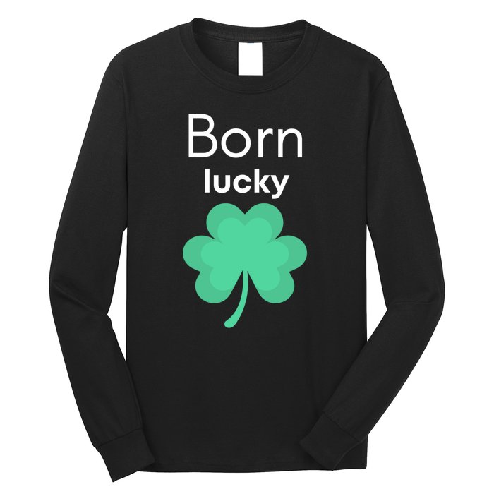 Born Lucky Shamrock Long Sleeve Shirt