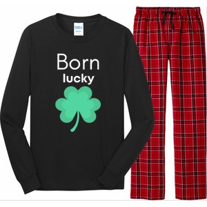 Born Lucky Shamrock Long Sleeve Pajama Set